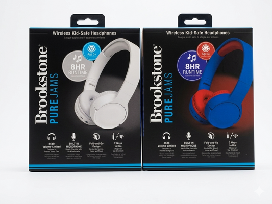 🎧 ¡Diversión Segura para sus Oídos! Brookstone Pure Jams – Edición Kids