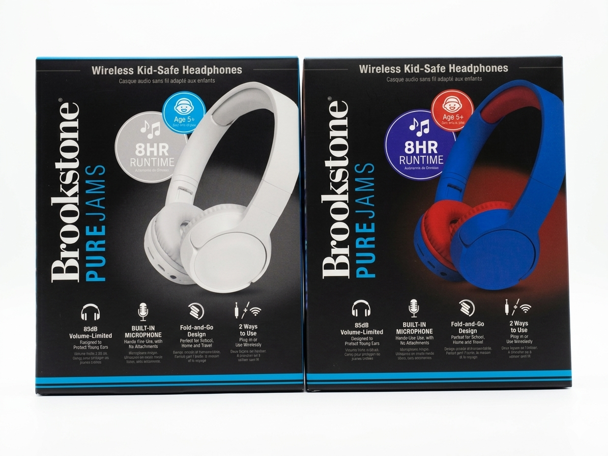 🎧 ¡Diversión Segura para sus Oídos! Brookstone Pure Jams – Edición Kids